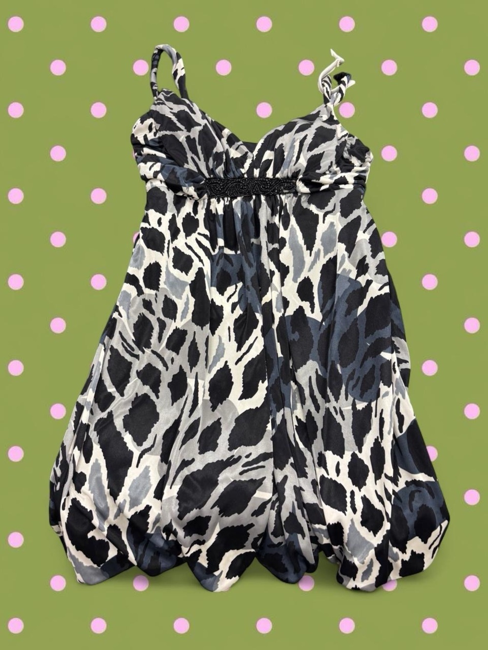 Speechless Black and White Animal Print Mini Dress